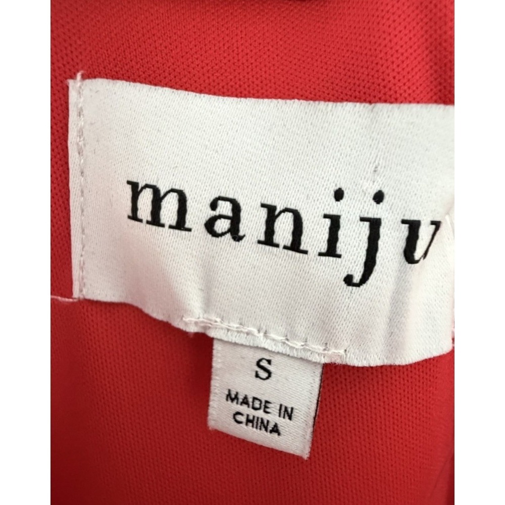 MANIJU Women Dress Sz SMALL Red Purple Spaghetti Strap Style Y2K Modern - Picture 3 of 8